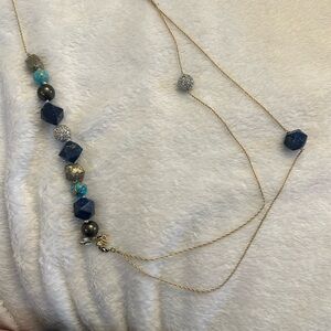 Alexis Bittar Turquoise and Lapis Double Chain
